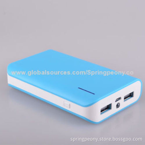 Portable Power Bank for iPhone, iPad, Digital Products, Double USB Ports, Gifts, with 5V, 1A Input